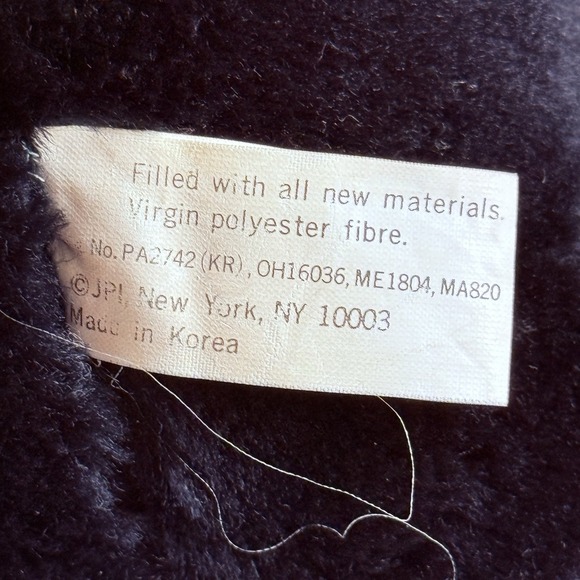 RARE Vintage‎ Teddy Black Bear Plush 11" Korea EUC Stuffed Animal Toy T35 - Picture 10 of 15